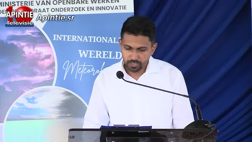 23 Maart Wereld Meteorologische dag georganiseerd bij de Nationale Meteorologische Centrum te Zanderij